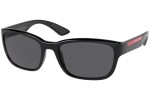 Okulary przeciwsłoneczne Prada Linea Rossa PS05VS 1AB02G Polarized Prostokątne Czarne