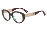 Okulary korekcyjne Moschino MOS640 B17 Owalne Czerwone