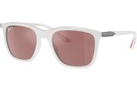 Okulary przeciwsłoneczne Ray-Ban RB4433M F625H2 Polarized Prostokątne Białe