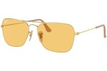 Okulary przeciwsłoneczne Ray-Ban Caravan RB3136 001/4A Pilotki (Aviator) Złote