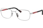 Okulary korekcyjne Prada Linea Rossa PS52QV 1BC1O1 Kwadratowe Srebrne