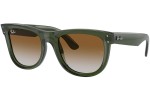 Okulary przeciwsłoneczne Ray-Ban Wayfarer Reverse RBR0502S 6775CB Kwadratowe Zielone