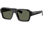 Okulary przeciwsłoneczne Prada PR02ZS 1AB03R Polarized Prostokątne Czarne