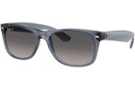 Okulary przeciwsłoneczne Ray-Ban New Wayfarer RB2132 6592M3 Polarized Kwadratowe Niebieskie