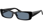 Okulary przeciwsłoneczne Ray-Ban RB4425 66772V Polarized Prostokątne Czarne