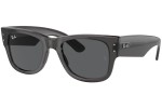 Okulary przeciwsłoneczne Ray-Ban Mega Wayfarer RB0840S 1406B1 Kwadratowe Czarne