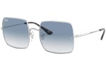 Okulary przeciwsłoneczne Ray-Ban Square Classic RB1971 91493F Kwadratowe Srebrne