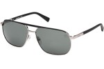 Okulary przeciwsłoneczne Timberland TB00027 08R Polarized Kwadratowe Srebrne