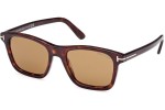 Okulary przeciwsłoneczne Tom Ford Barron FT1179 52E Kwadratowe Havana