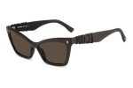 Okulary przeciwsłoneczne Dsquared2 ICON0026/S YZ4/70 Kocie oczy Brązowe