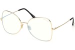 Okulary korekcyjne Tom Ford FT6049-B 030 Kocie oczy Złote