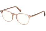 Okulary korekcyjne Tom Ford FT5583-B 057 Kwadratowe Beżowe