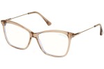 Okulary korekcyjne Tom Ford FT5687-B 045 Kocie oczy Brązowe