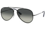 Okulary przeciwsłoneczne Ray-Ban Junior Blaze Wayfarer Junior RJ9548SN 200/11 Pilotki (Aviator) Czarne