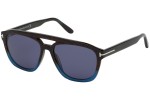 Okulary przeciwsłoneczne Tom Ford FT0776 55V Kwadratowe Havana