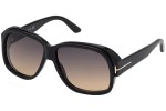 Okulary przeciwsłoneczne Tom Ford FT0837 01B Kwadratowe Czarne