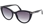 Okulary przeciwsłoneczne Tom Ford FT0915 01B Kocie oczy Czarne