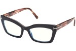 Okulary korekcyjne Tom Ford FT5766-B 005 Kocie oczy Czarne