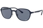 Okulary przeciwsłoneczne Ray-Ban Chromance Collection RB4341CH 6331BA Polarized Kwadratowe Niebieskie